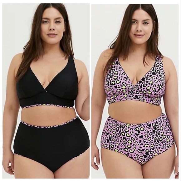 torrid Other - TORRID reversible leopard print bikini set, 3X.